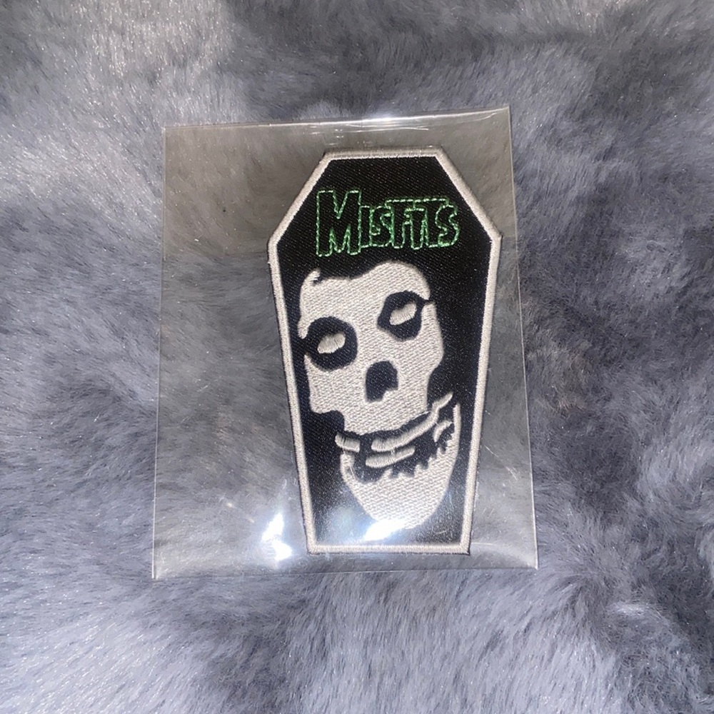 The Misfits Embroidered Patch Iconic Punk Band Coffin Skull for Jacket Etc New